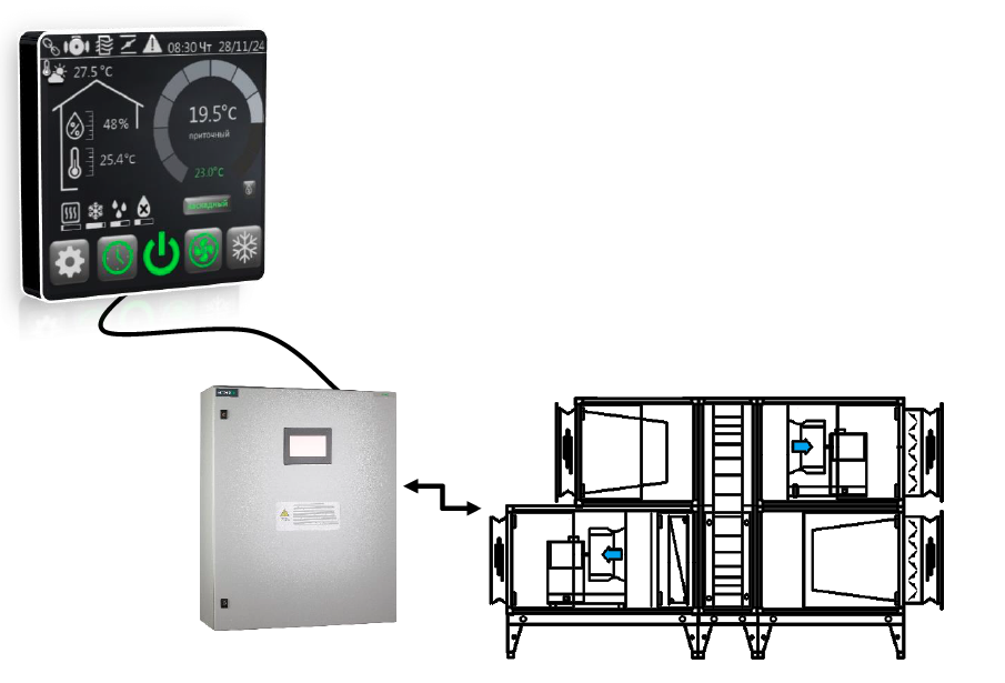 Комнатный пульт для вентиляции