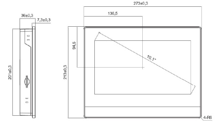 HMISGU101P графическая панель оператора System Electric | 10,1" HMI