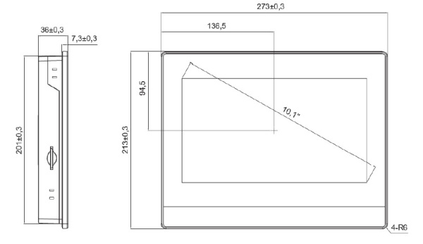 HMISGU101P графическая панель оператора System Electric | 10,1" HMI