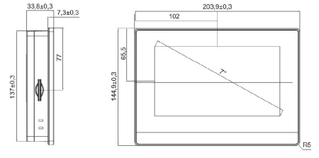 HMISGU70PEA графическая панель оператора System Electric | 7" HMI