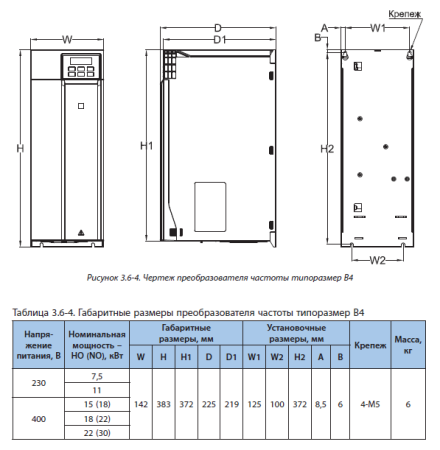 Преобразователь частоты VEDA VFD VF-101-P18K-0038-U-T4-E20-B-H, 18 кВт, 3х400 VAC