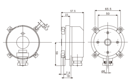 Датчик дифференциального давления 017D000500R, 50-500 Па